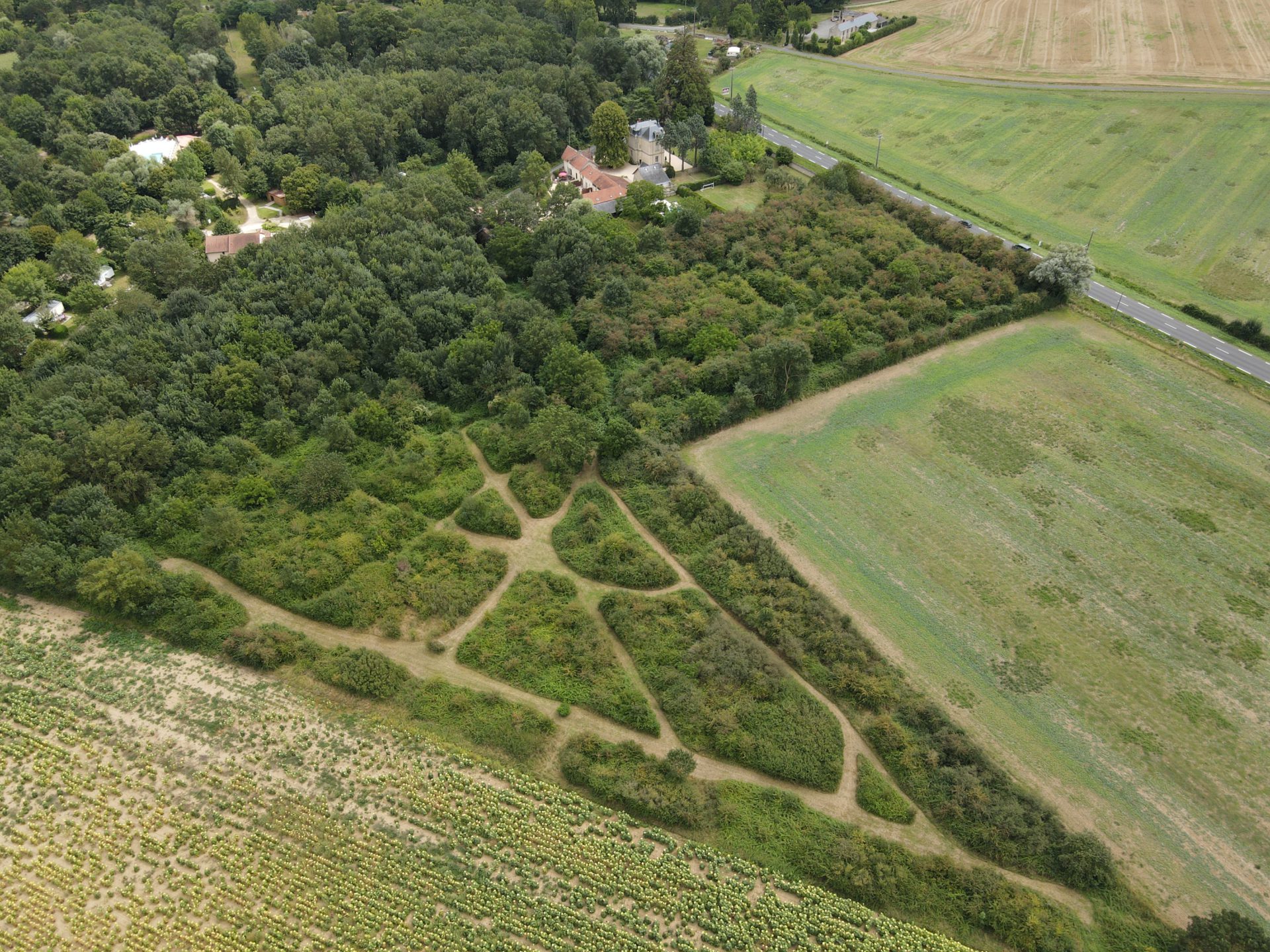 Natural Maze at Chateau de la Vigne