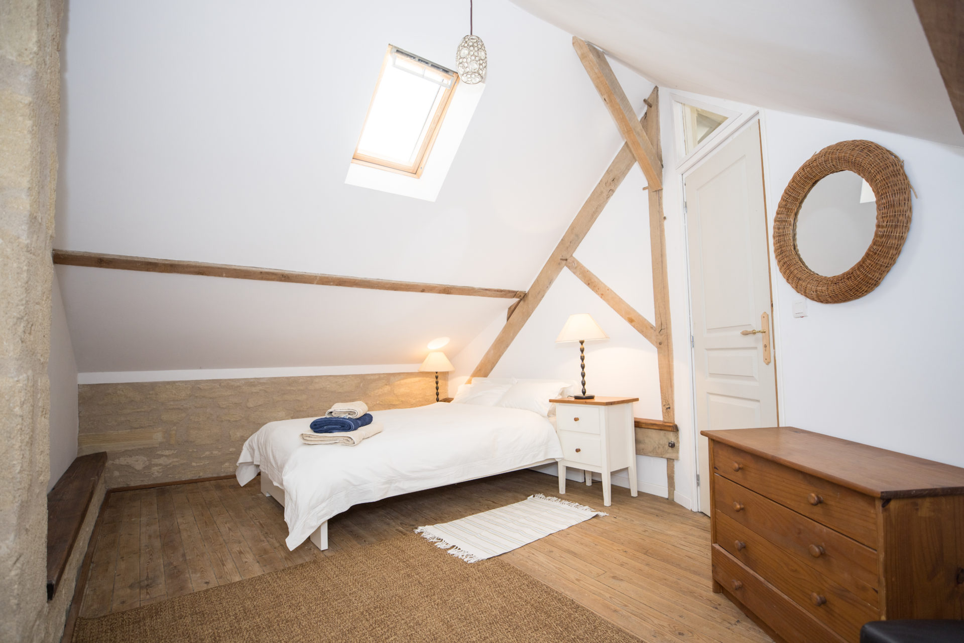 Studio Bedroom 1 at Chateau de la Vigne