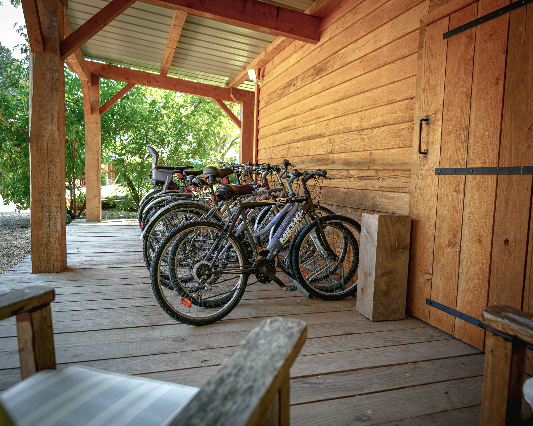 Bikes available for guests' use at Chateau de la Vigne